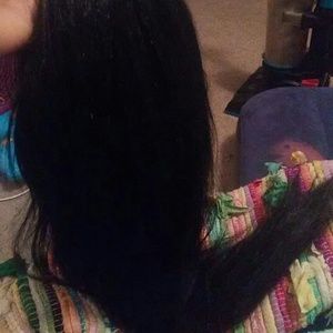 Long lace front wig